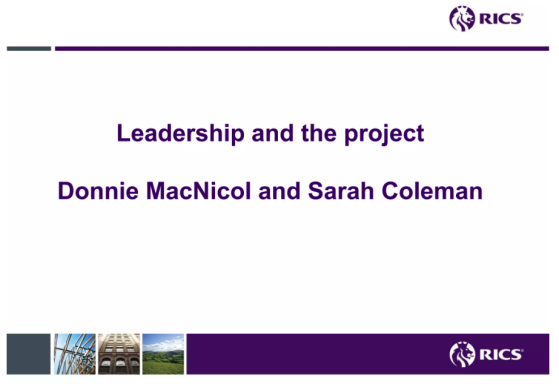 RICS APM Project Leadership